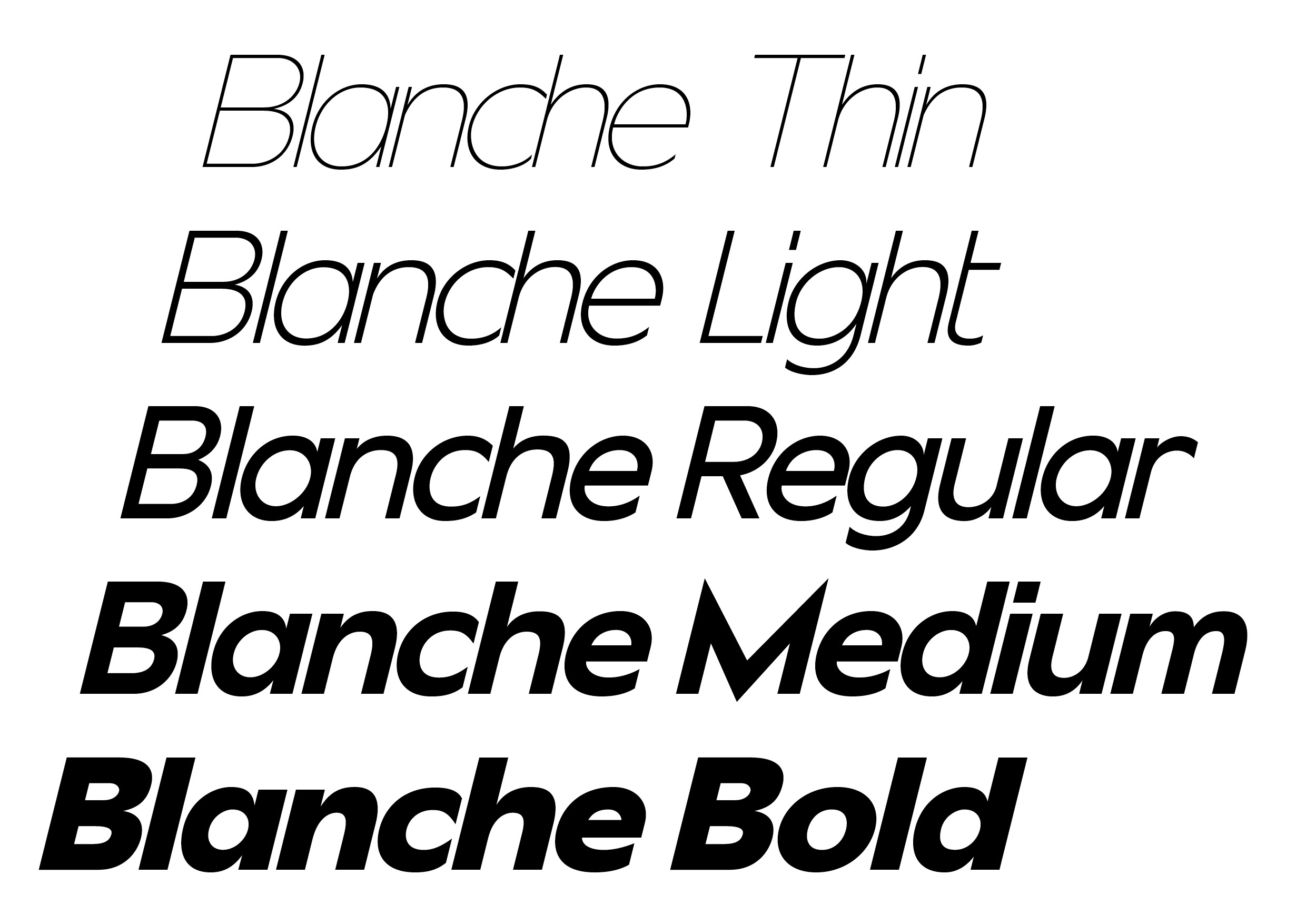 Blanche Sans specimen