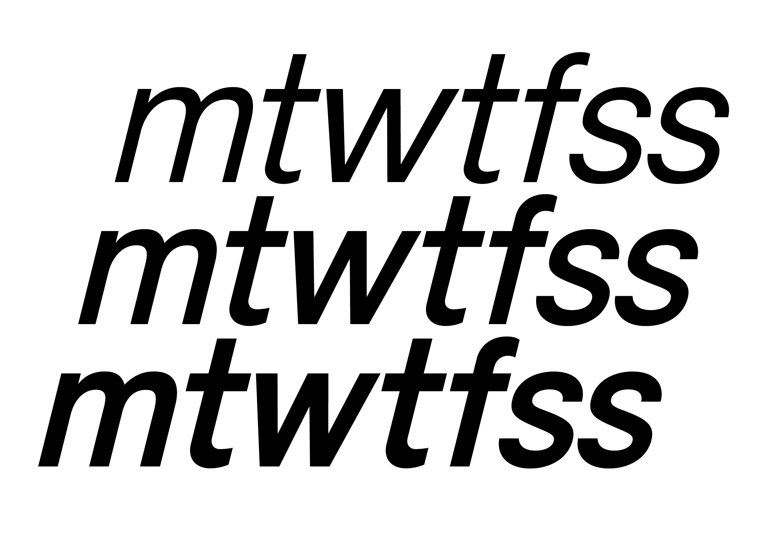 Everyday Sans specimen