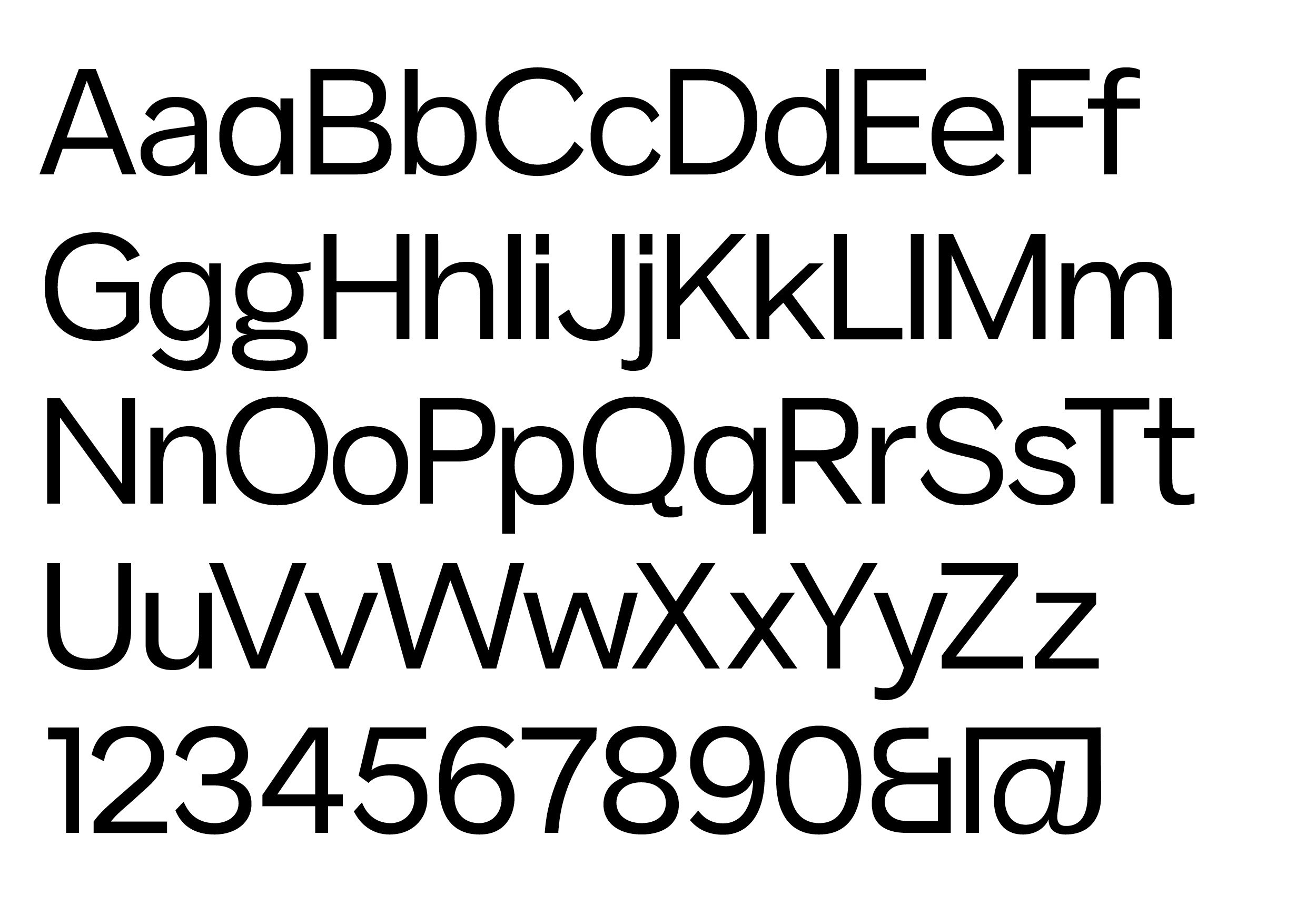 Ordinary Sans specimen