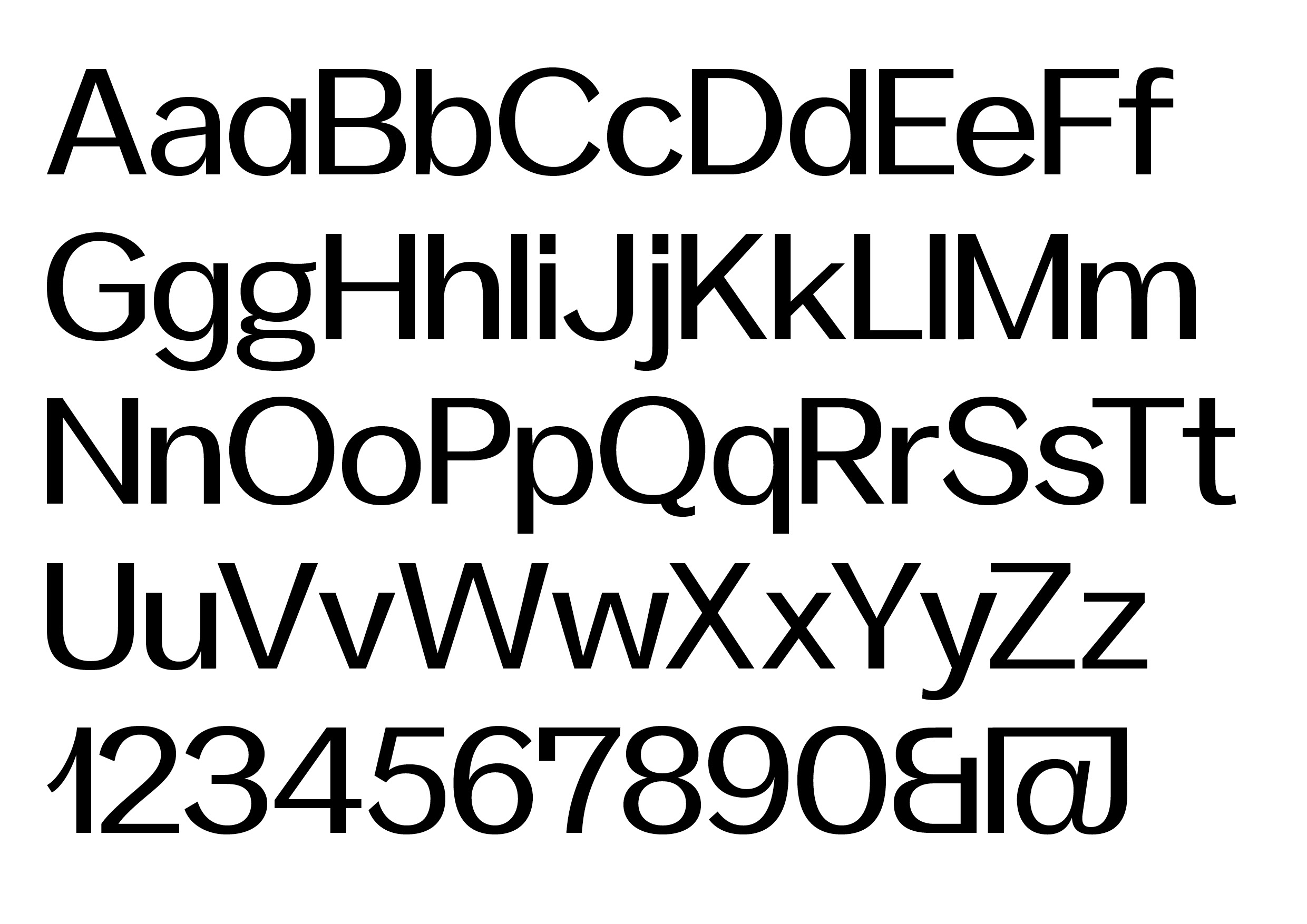 Ordinary Sans specimen