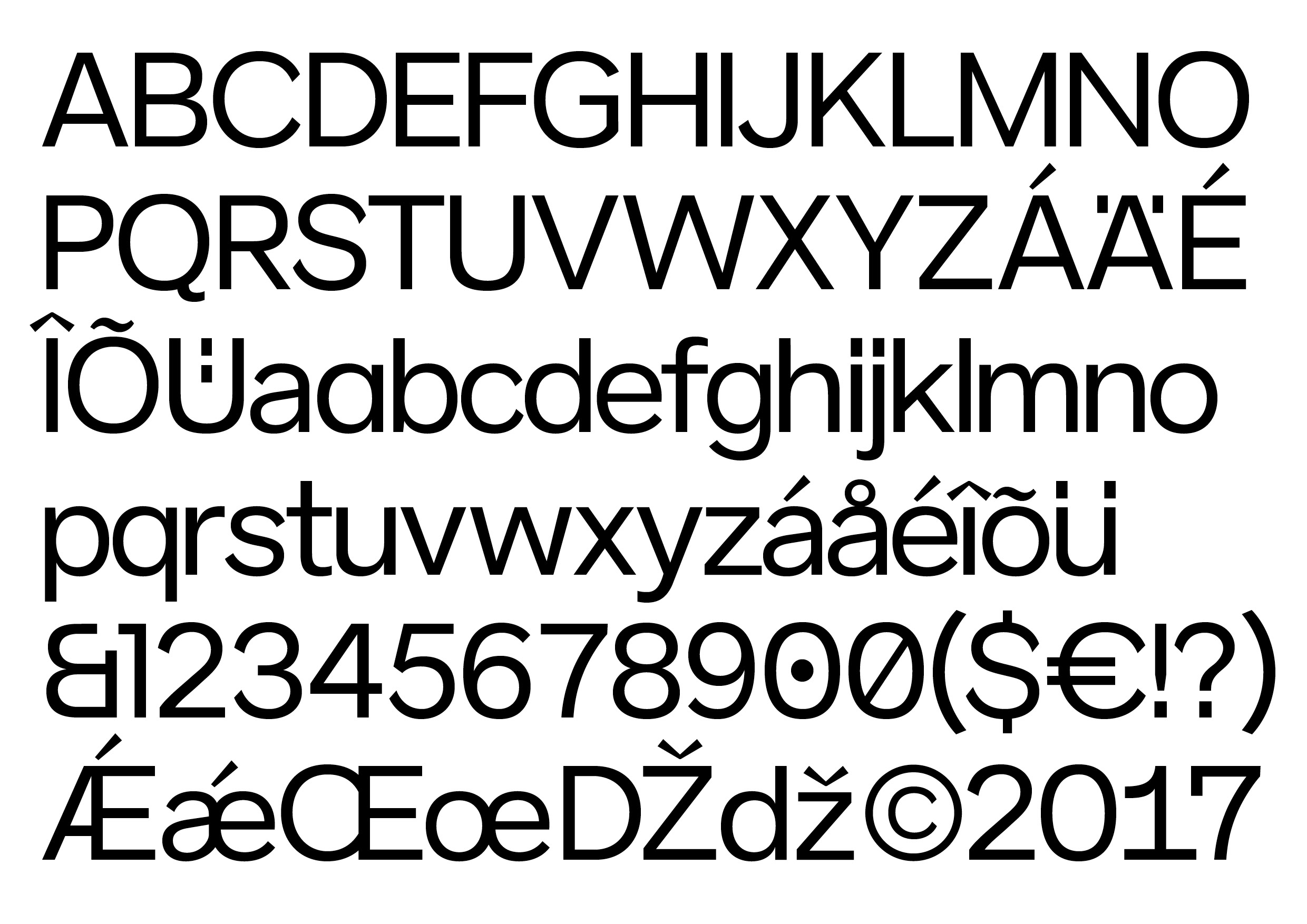 Ordinary Sans specimen