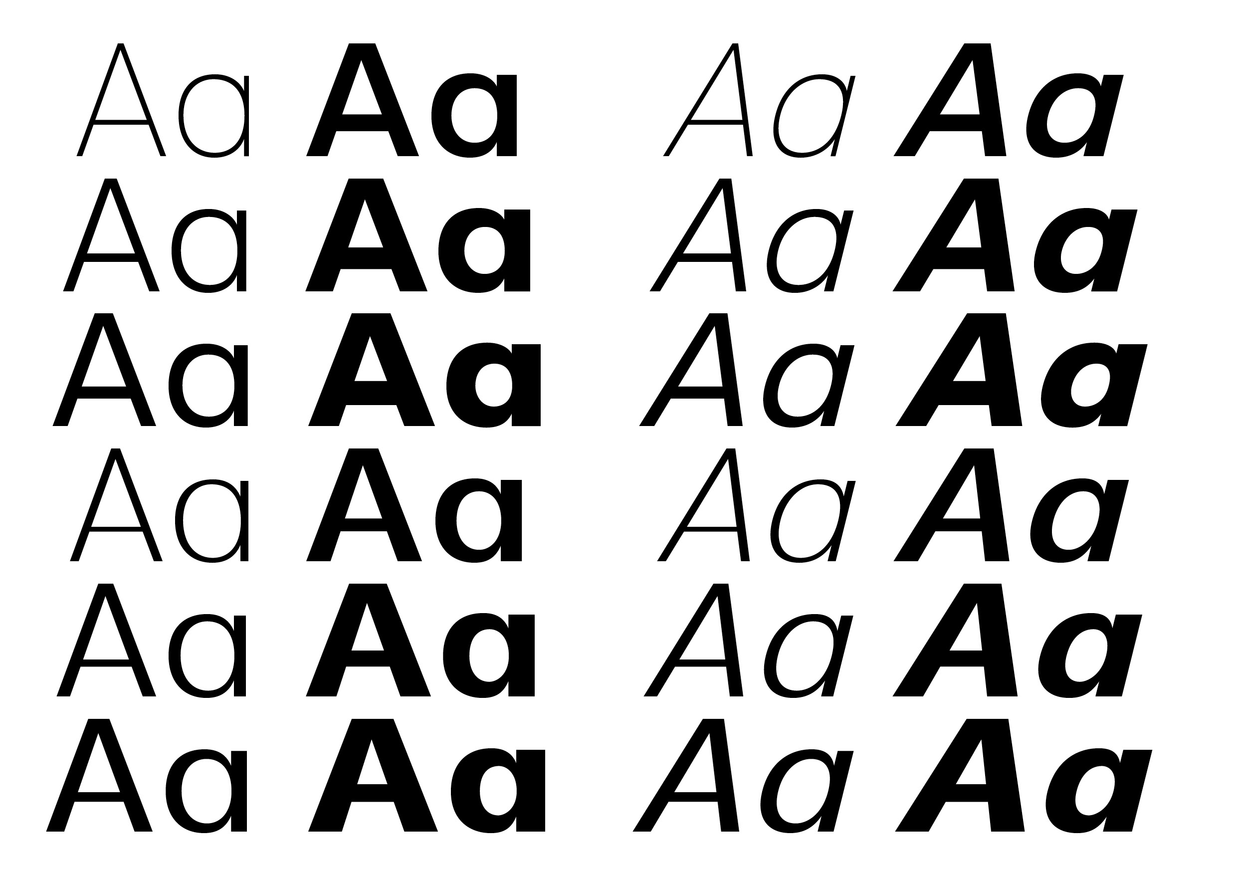 Ordinary Sans specimen