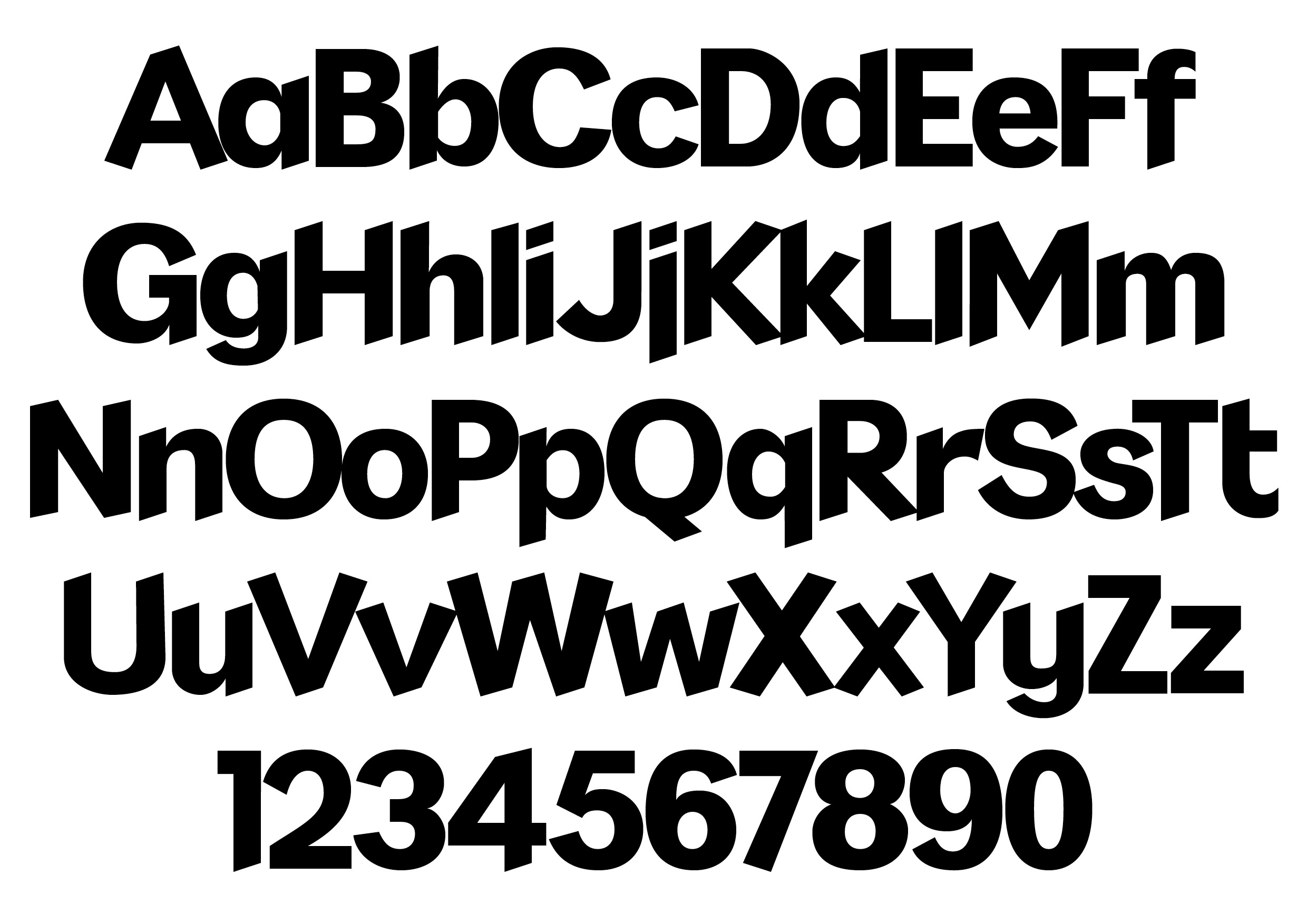Tilt Script specimen