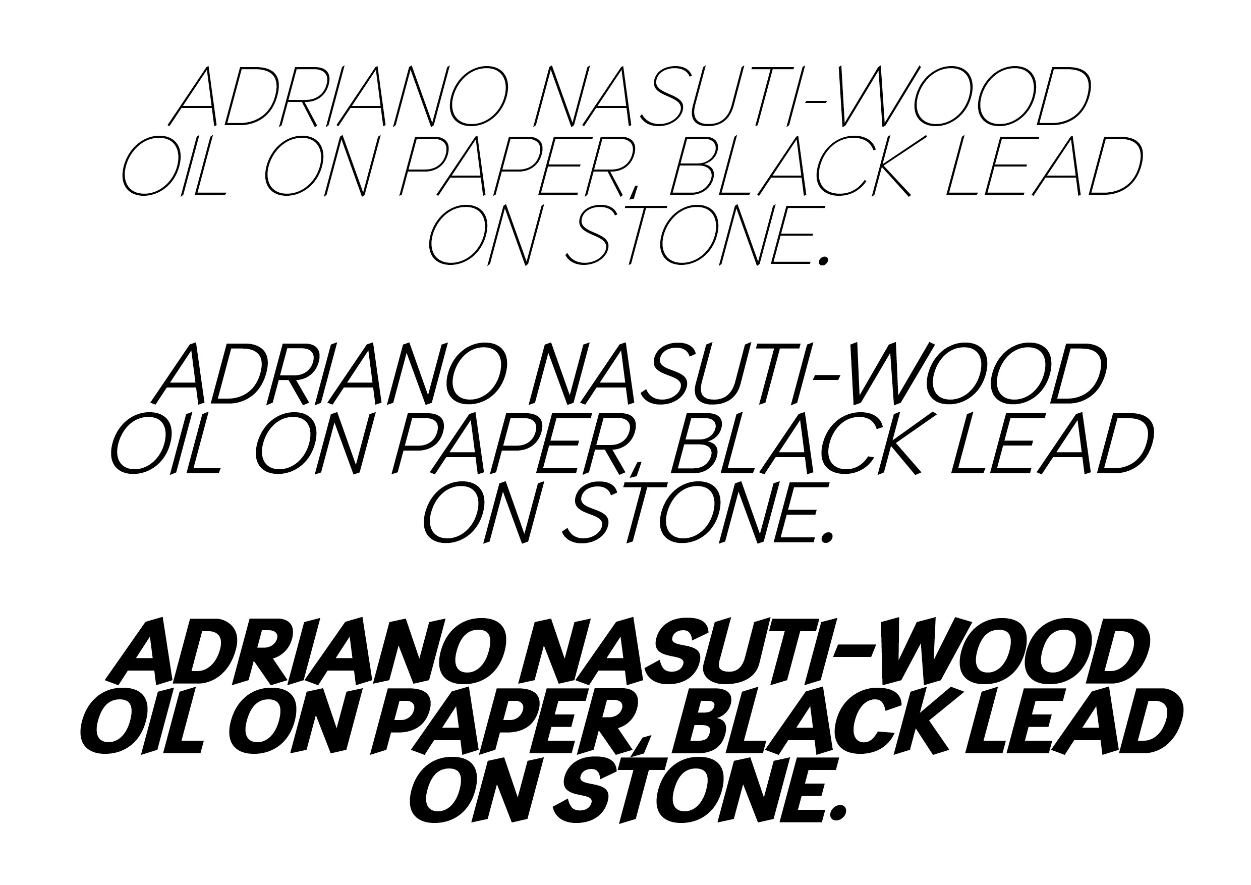 Tilt Script specimen