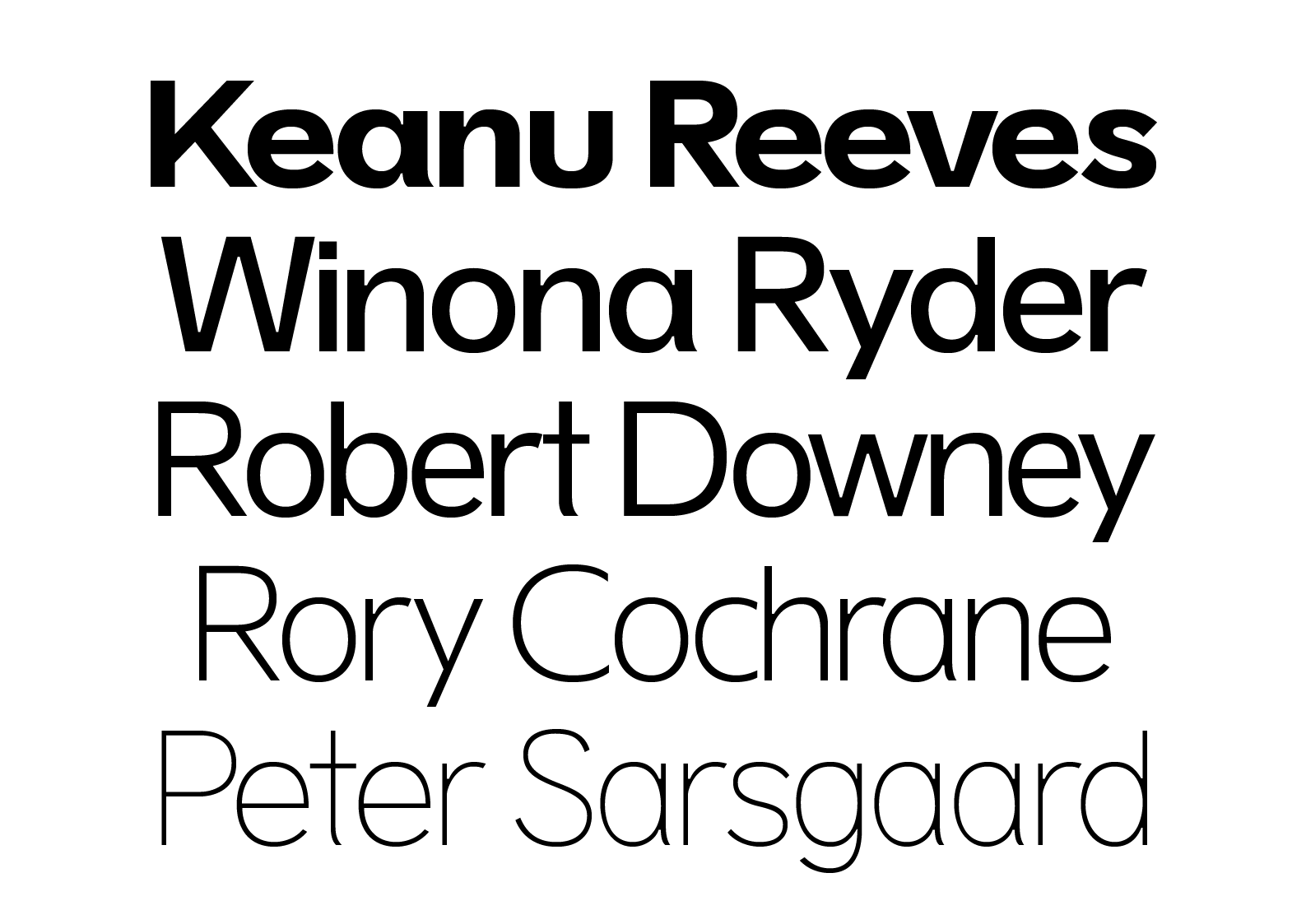 Winona Sans specimen