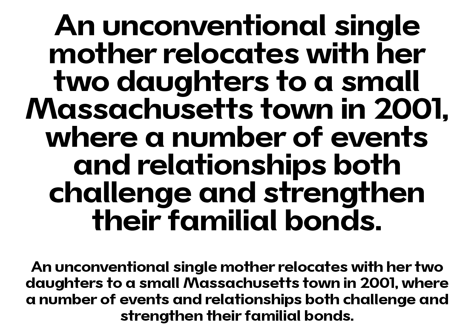 Winona Sans specimen