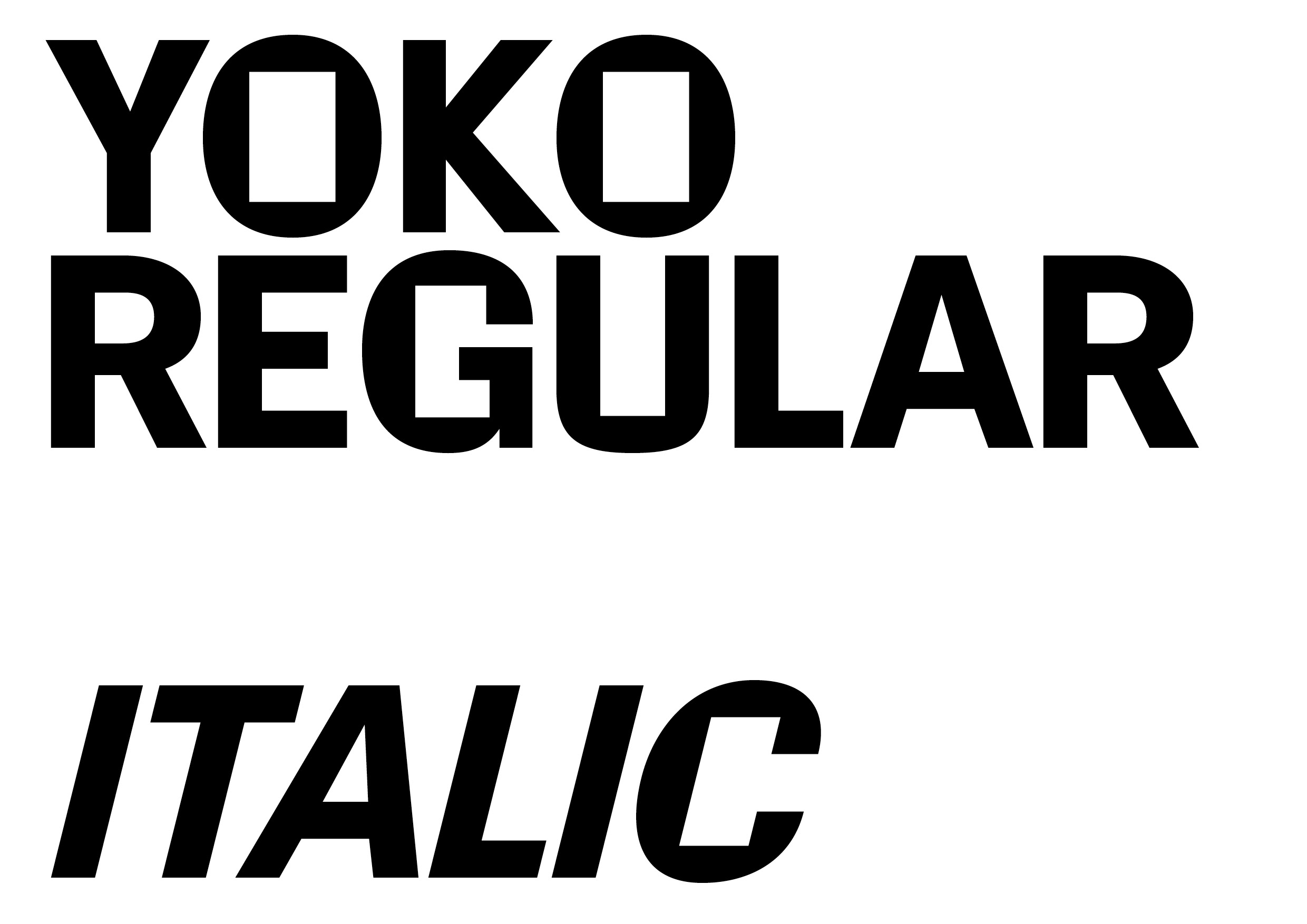 Yoko Mono Typeface